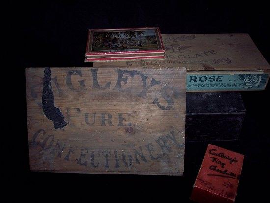 Appraisal: Chocolate boxes including Sigley's Boisseliers Cadbury's and assorted display chocolates