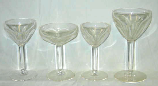 Appraisal: VAL SAINT LAMBERT CRYSTAL STEMWARE Montana pattern service for six