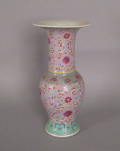 Appraisal: Chinese export famille rose vase late th c h