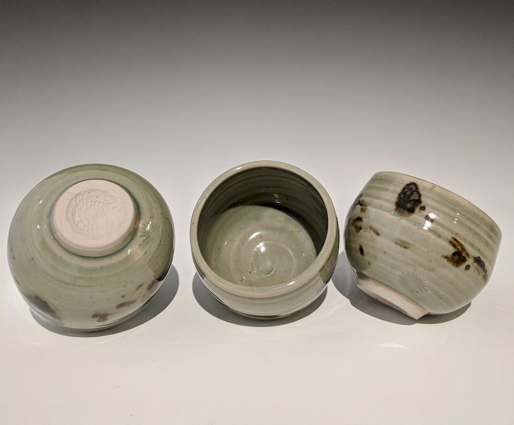 Appraisal: Otto and Vivika Heino - Three small bowls Lot Otto