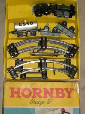 Appraisal: A Hornby clockwork train set No with - - locomotive