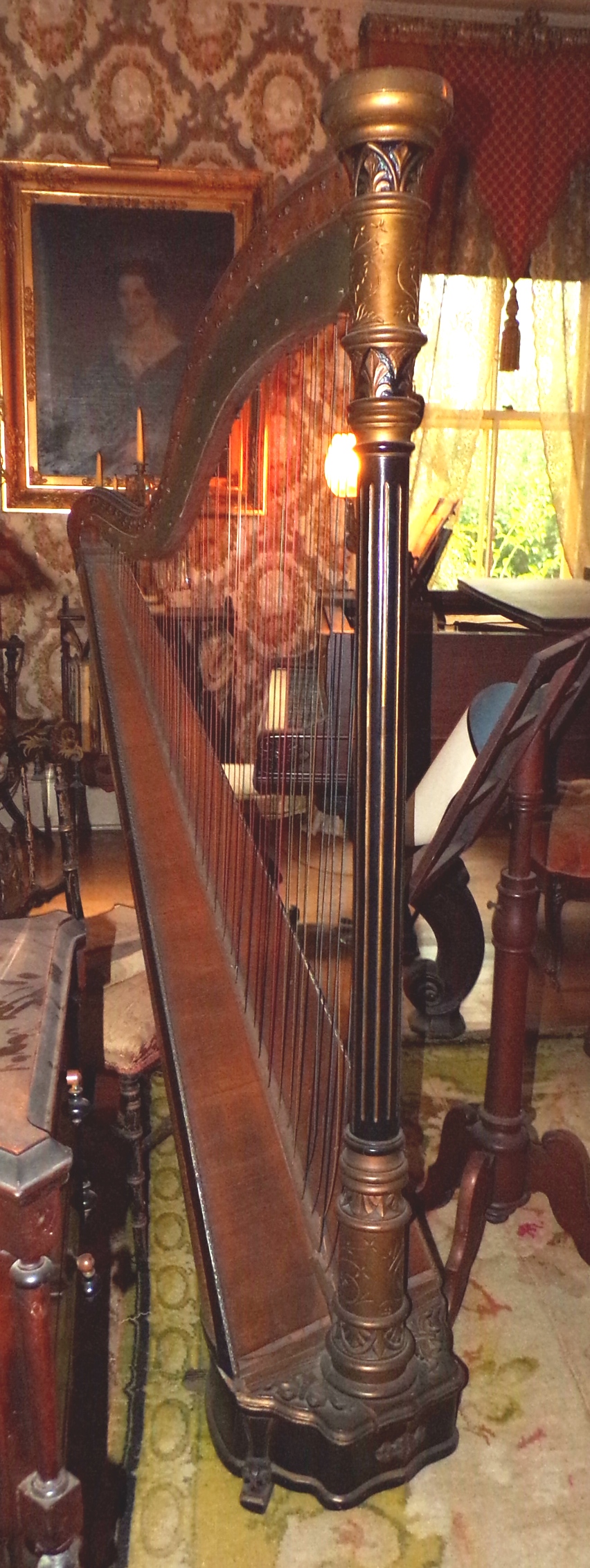 Appraisal: Late th Early th c harp Tony Biehl ''h