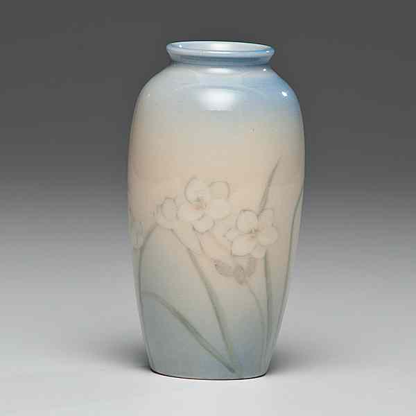 Appraisal: Rookwood Porcelain Vase Shirayamadani American A Rookwood porcelain vase decorated