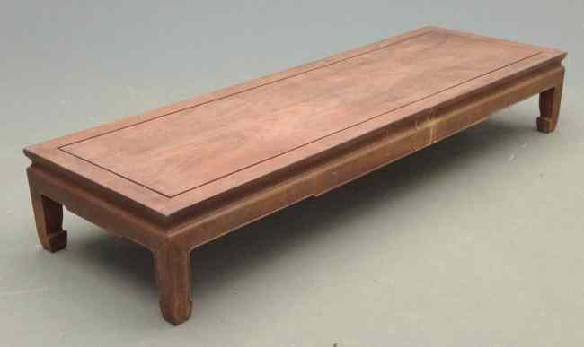 Appraisal: Asian teak coffee table Top '' x '' '' Ht