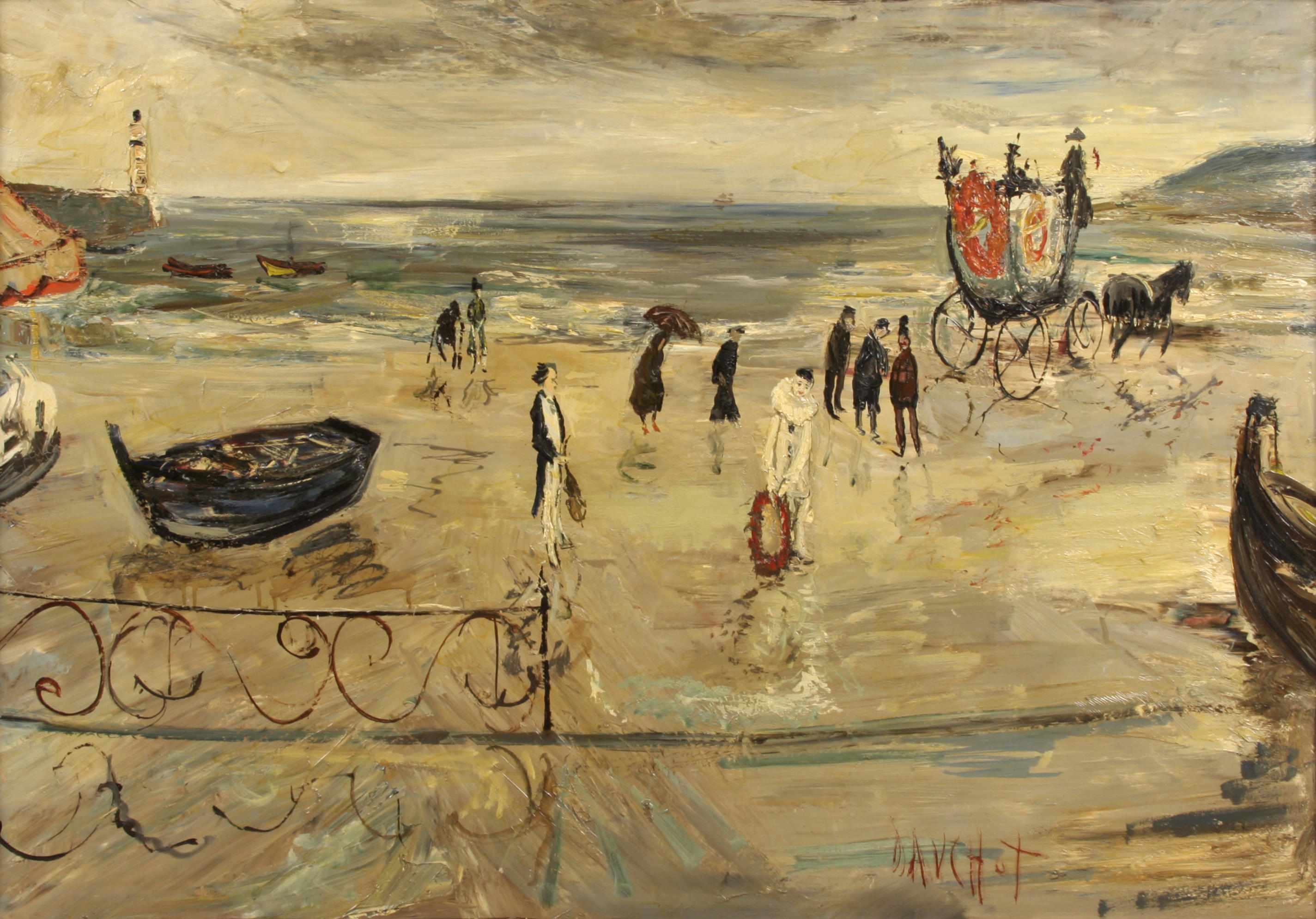 Appraisal: Gabriel Dauchot French - At the beach signed 'Dauchot' lower