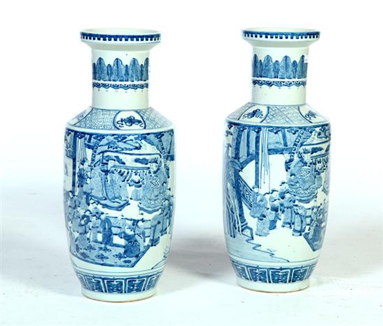 Appraisal: PAIR OF VASES China st quarter- th century porcelain Hand