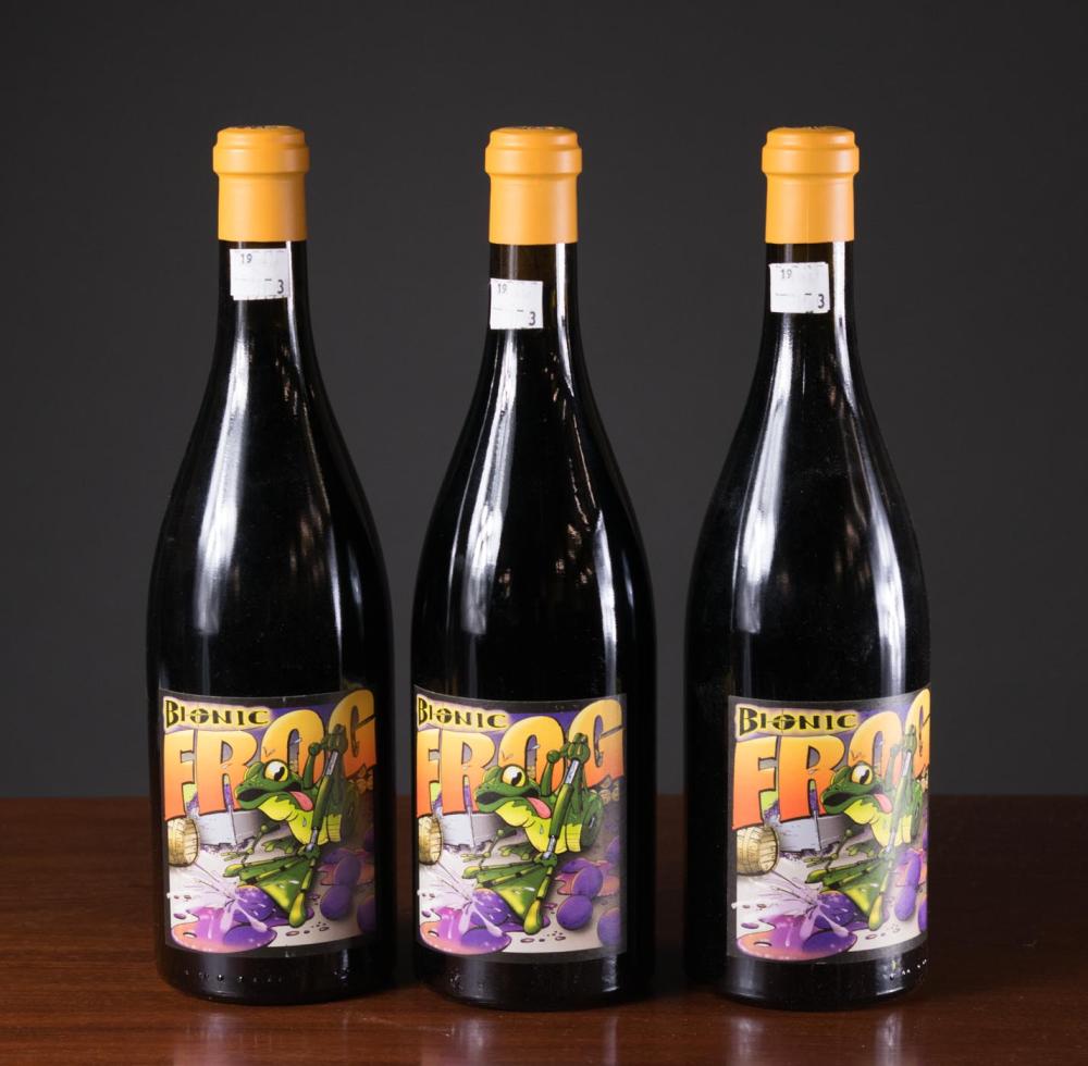 Appraisal: THREE BOTTLES OF VINTAGE CAYUSE VINEYARDS SYRAH Bionic Frog Walla