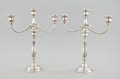 Appraisal: A Pair of International Sterling Interchangeable Candelabra Can be disassembled