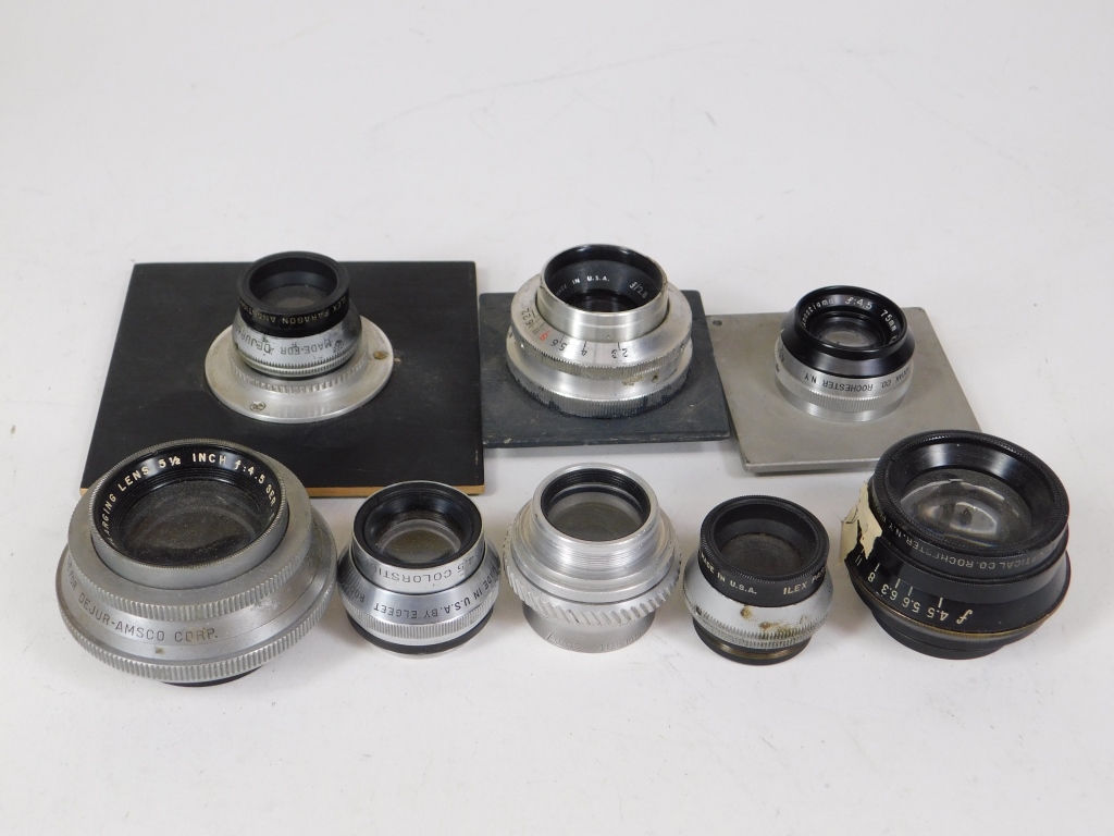 Appraisal: LOT OF ENLARGER LENSES Lot of enlarger lenses Includes Ilex