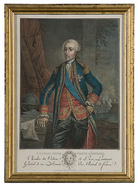 Appraisal: CHARLES HENRI D'ESTAING CHROMOLITHOGRAPH chromolithograph on laid paper ca th