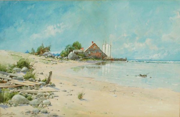 Appraisal: DESCRIPTON William Louis Sonntag Jr American - Watercolor on paper