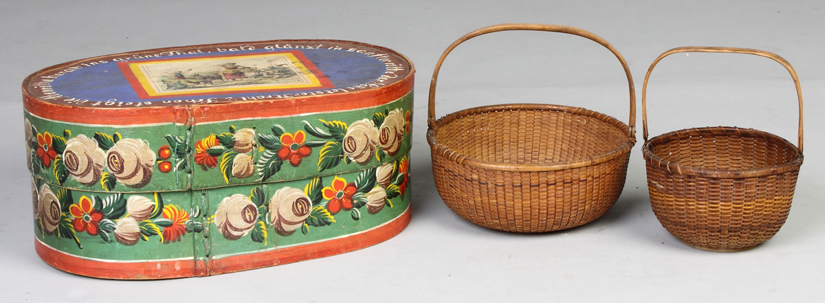 Appraisal: Two Vintage Nantucket Baskets