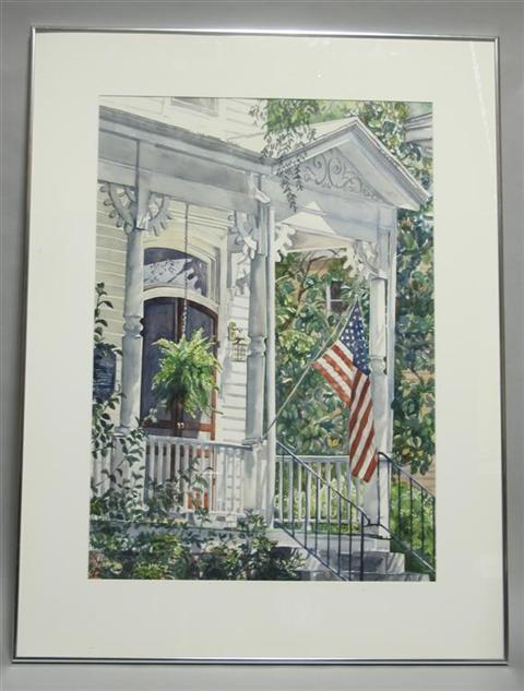 Appraisal: MARTHA GROVE WILLIAMS ANN STREET MORNING AND ELSA'S GARDEN Watercolor