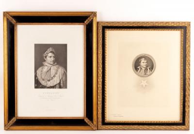 Appraisal: After Giuseppe Longhi Portrait of Napoleon within a roundel engraving