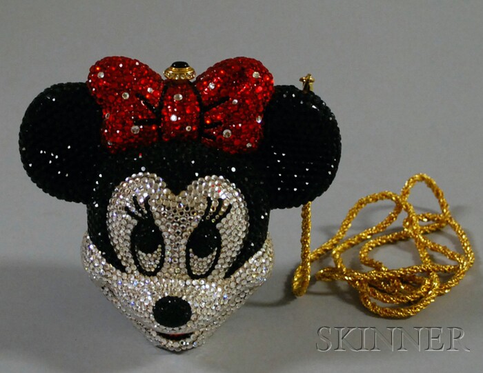 Appraisal: Kathrine Baumann Crystal Minnie Mouse Minaudiere labeled in original duster