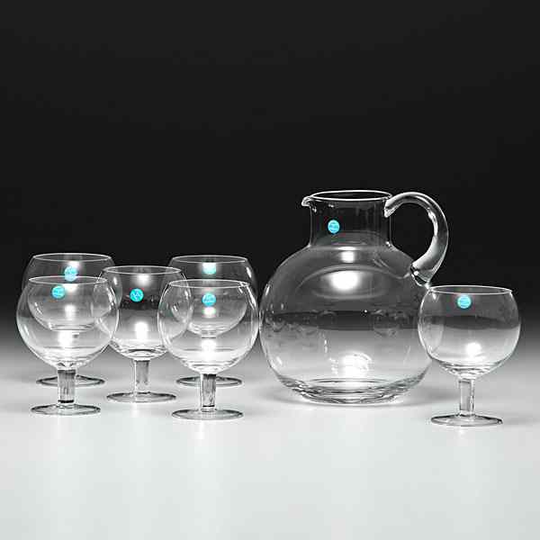 Appraisal: Tiffany Co Sangria Set American th century A seven-piece Tiffany