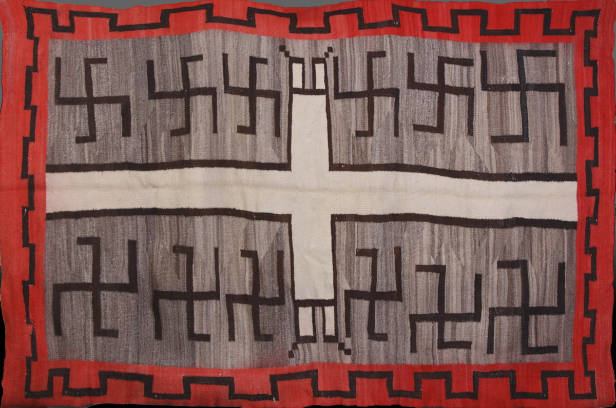 Appraisal: Navajo Rug Some areas of bleeding small repair ' x