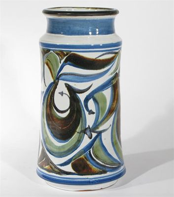 Appraisal: An Alan Caiger Smith Aldermaston Pottery Alborello vase painted with