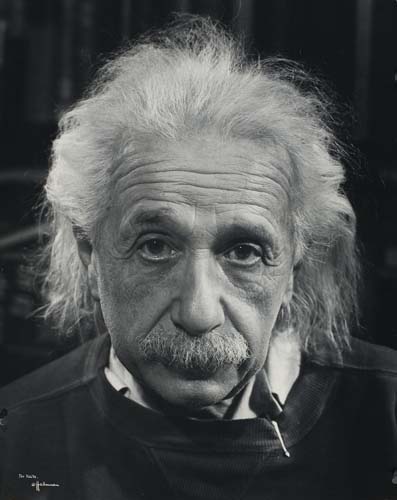 Appraisal: HALSMAN PHILIPPE - Albert Einstein Silver print x inches x