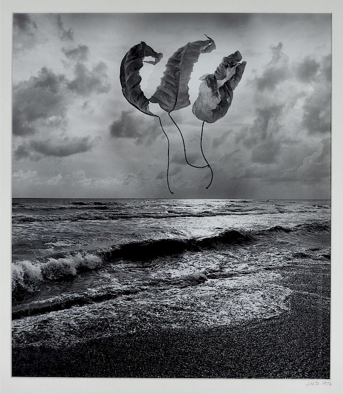 Appraisal: Jerry Norman Uelsmann Surrealist Beach Photograph Michigan b Untitled Silver