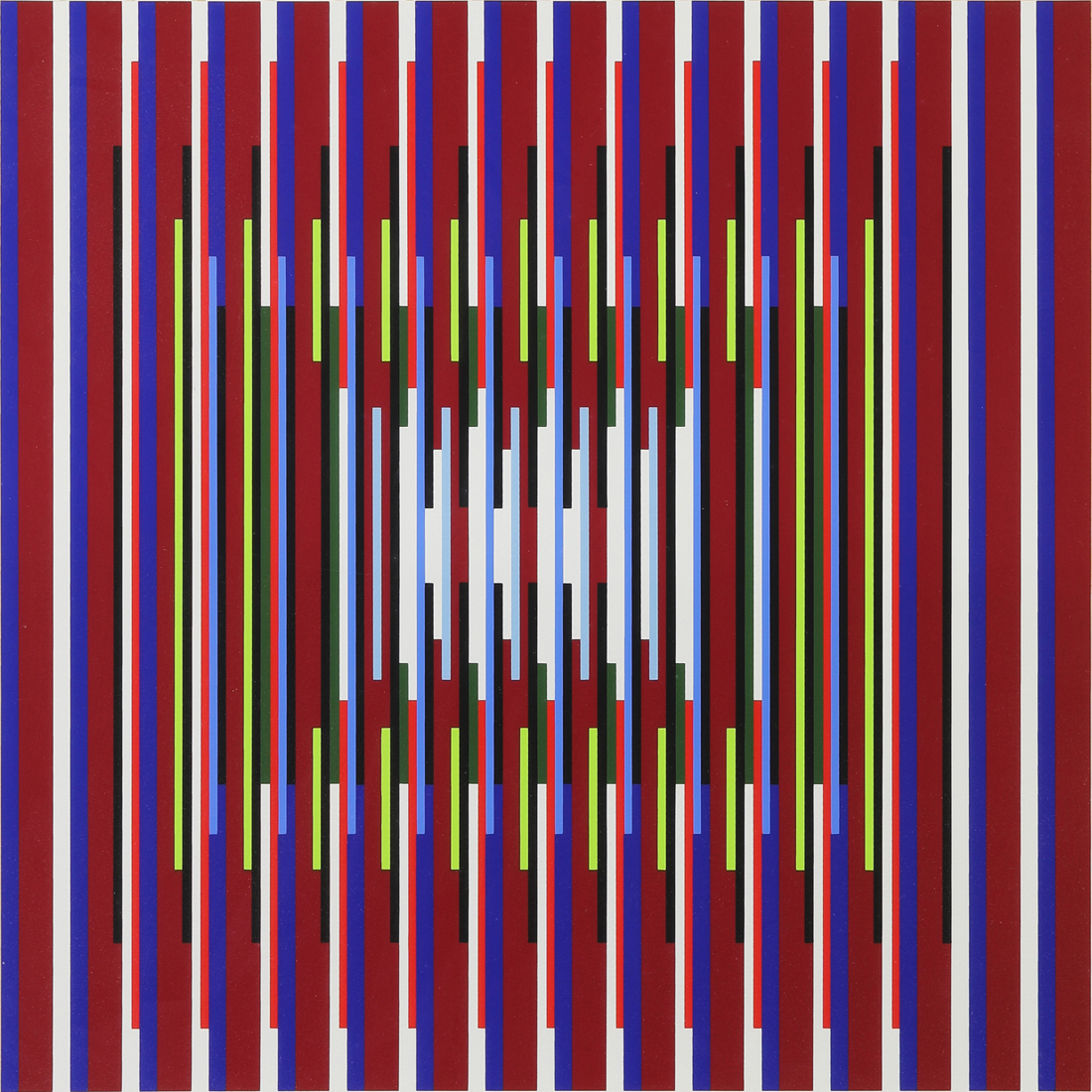 Appraisal: PRINT YAACOV AGAM Yaacov Agam Israeli b Untitled screenprint pencil