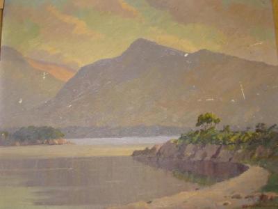 Appraisal: SEAN O'CONNOR In Ross Island Killarney unsigned on board inscribed