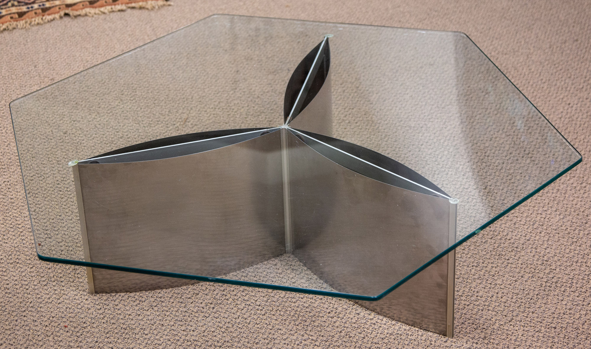 Appraisal: KIM MOLTZER AND JEAN-PAUL BARRAY ROSACE COFFEE TABLE France circa