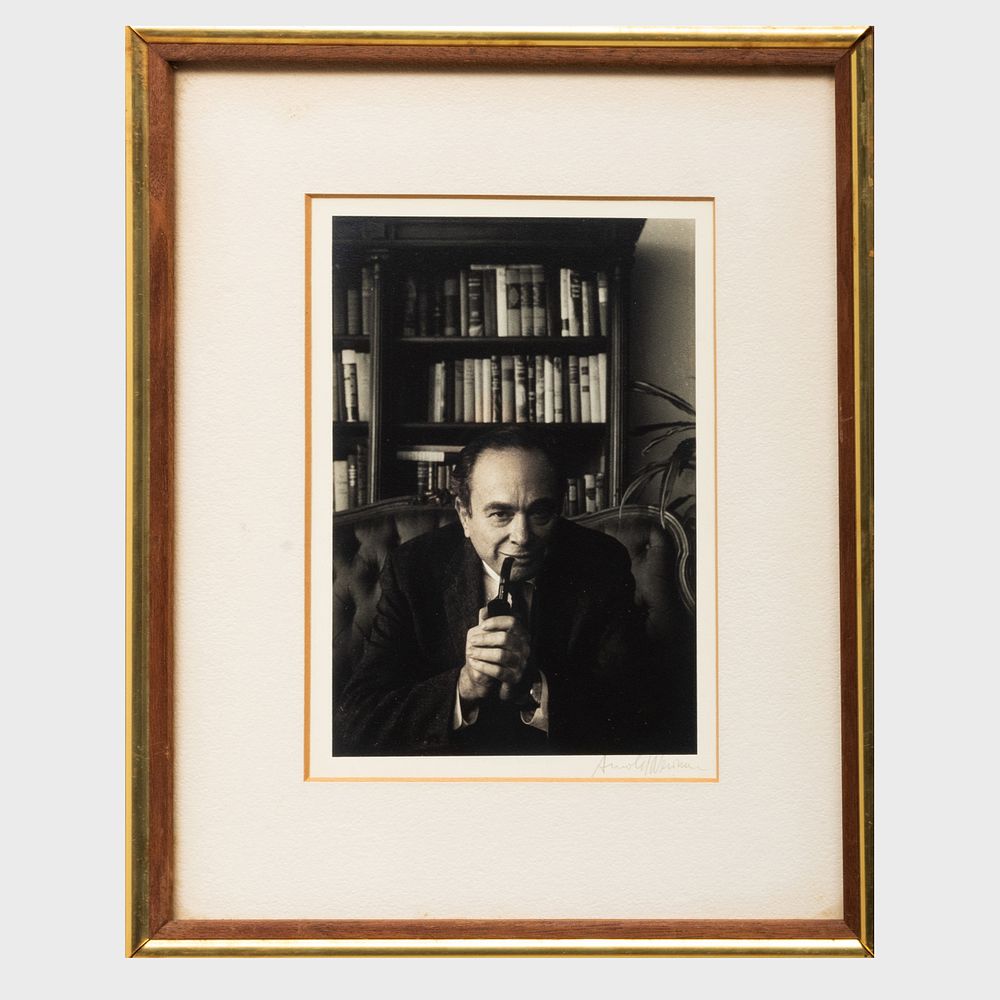 Appraisal: Arnold Newman - Portrait Bromoil silver print signed in pencil