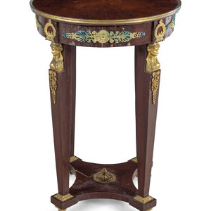 Appraisal: An Empire Style Gilt Metal Mounted Jardini re Stand th