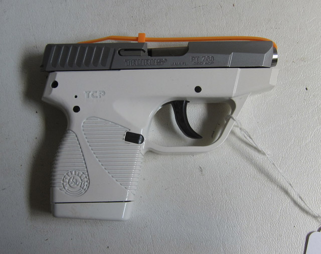 Appraisal: TAURUS MODEL PT- TCP SEMI AUTOMATIC PISTOL acp caliber white