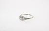 Appraisal: LADY'S RING - Edwardian platinum ring vintage design set with