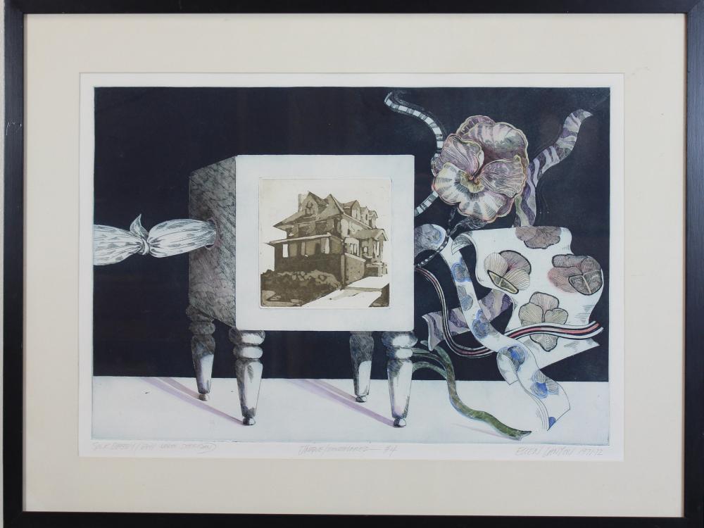 Appraisal: ELLEN LANYON New York Illinois England - hand colored etching