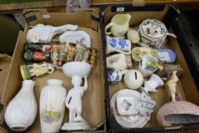 Appraisal: A collection of pottery to include Royal Dux figurine Poole