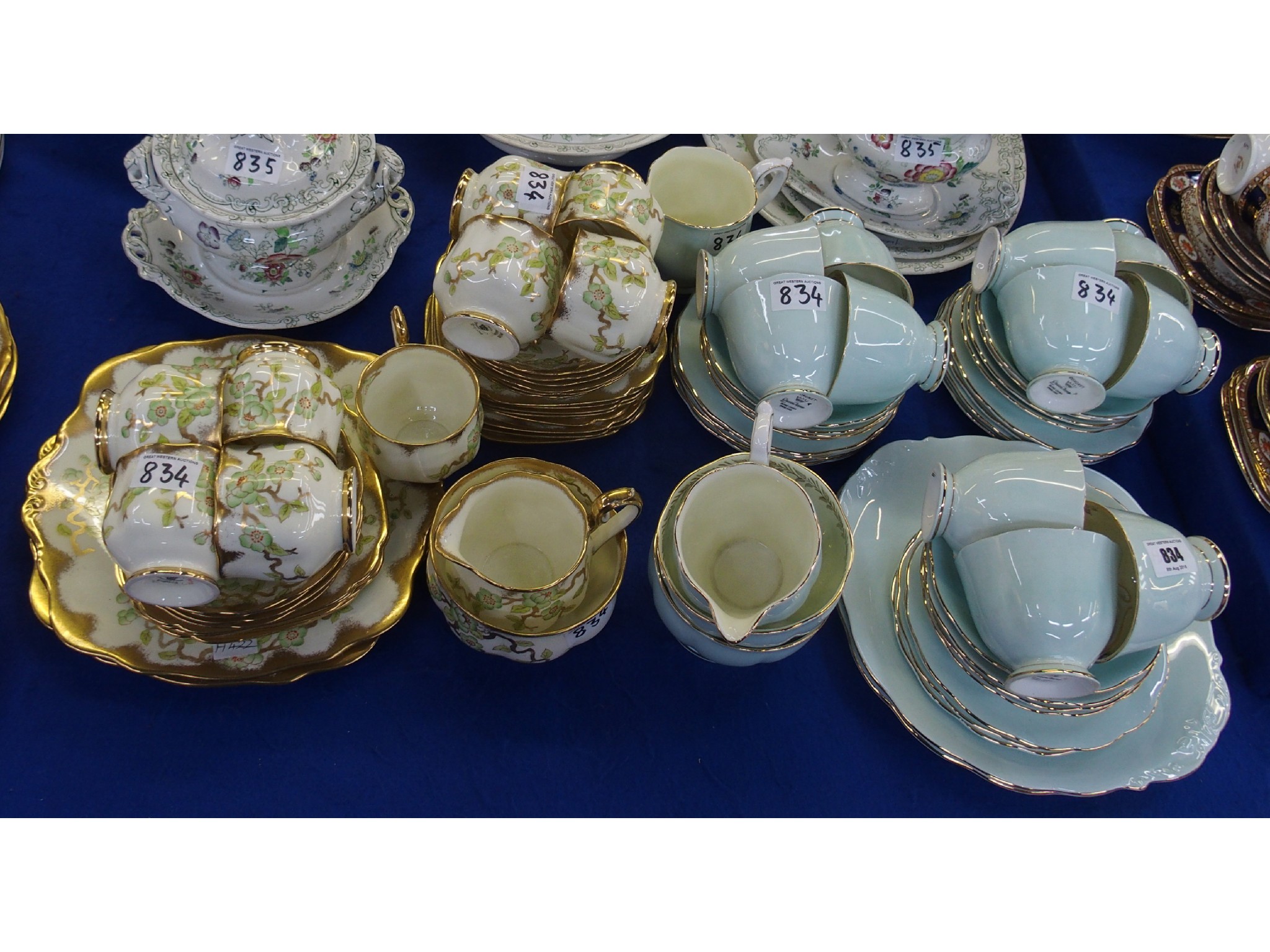 Appraisal: Queen Anne Coronet teaset for twelve cup missing and a