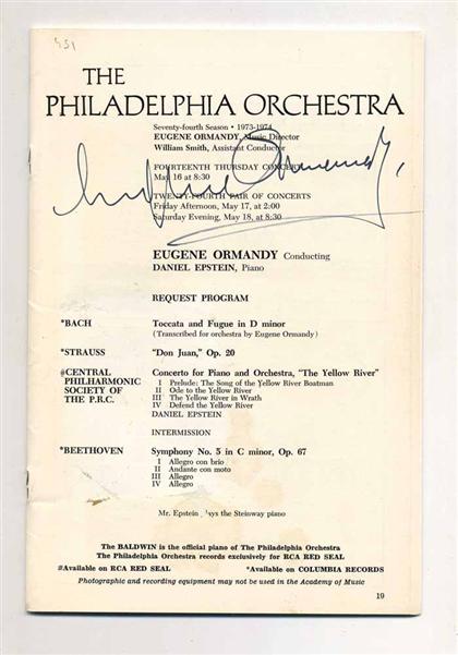 Appraisal: pieces Autograph Material - Musicians Composers Cage John Card signed