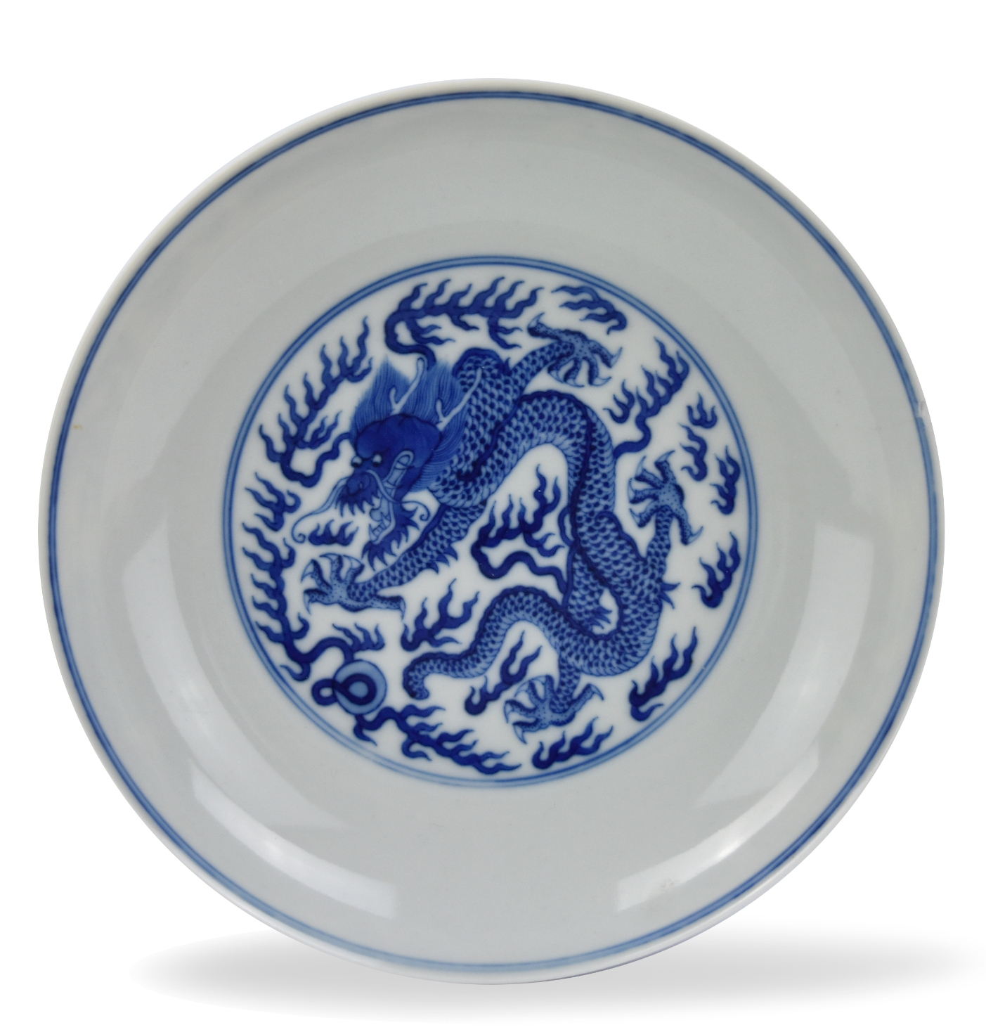 Appraisal: Chinese Qianlong Mark of of the Period porcelain dish the