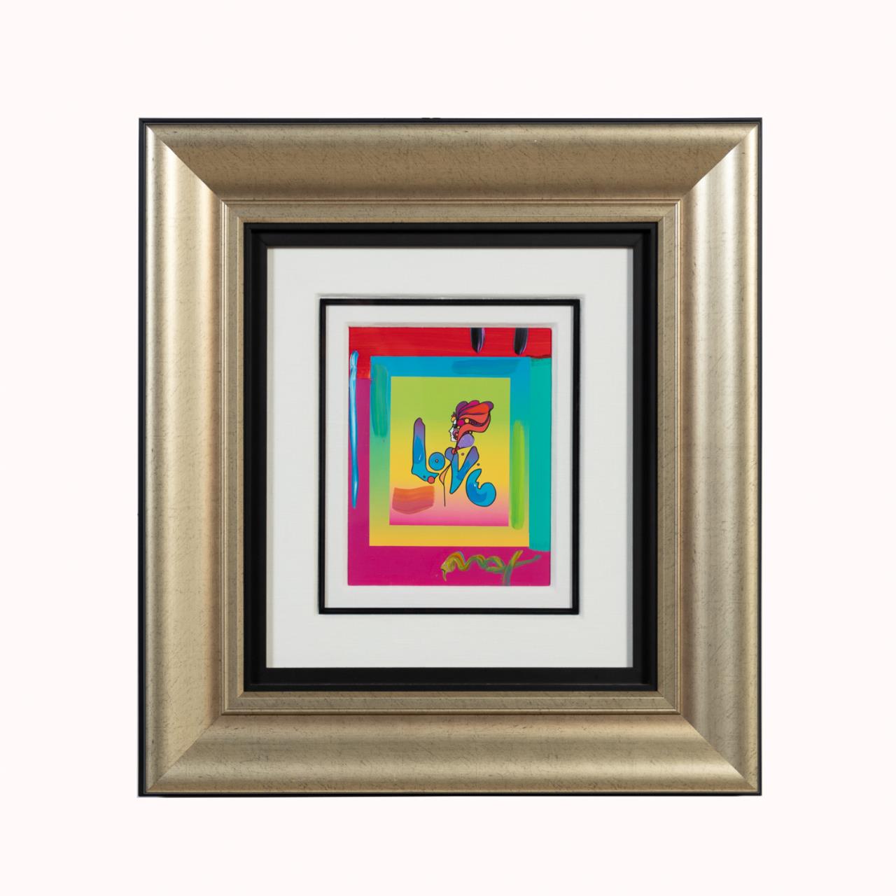 Appraisal: PETER MAX MIXED MEDIA LOVE ON BLENDS Peter Max American