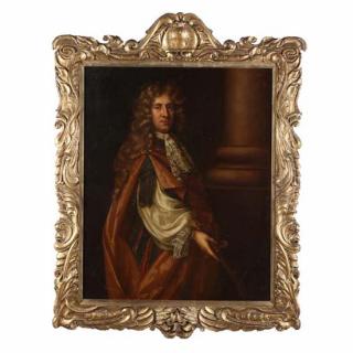 Appraisal: att Sir Peter Lely oil on canvas lined unsigned three-quarter