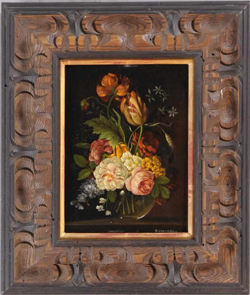 Appraisal: DUTCH SCHOOL PAIR OF STILL LIFES Oil on board signed