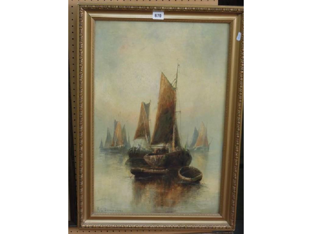 Appraisal: An early th century oil painting on canvas of a