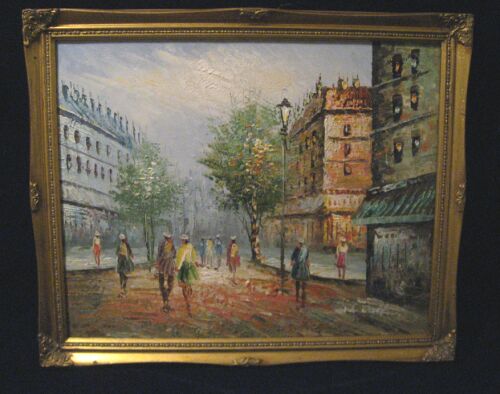 Appraisal: STREET SCENE PAINTING