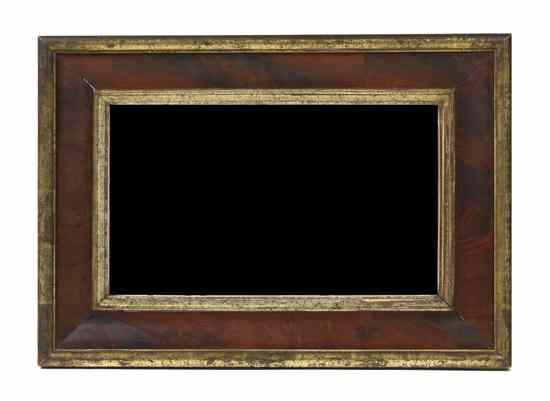 Appraisal: A Victorian Mahogany and Parcel Gilt Mirror the rectangular plate