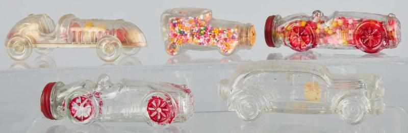 Appraisal: Lot of Glass Small Car Candy Containers Description Includes one