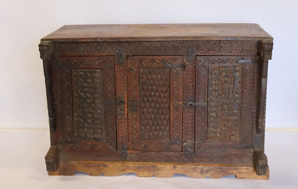 Appraisal: Antique Continental Carved Cabinet From a Nyack NY estate -