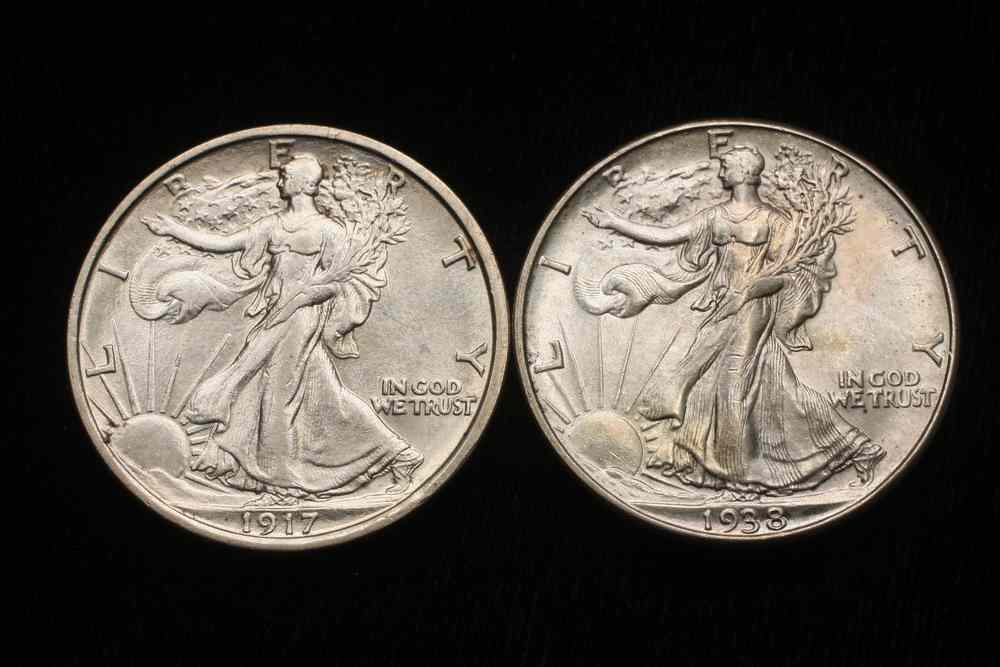 Appraisal: COINS - S Walking Liberty Half Dollar D Walking Liberty