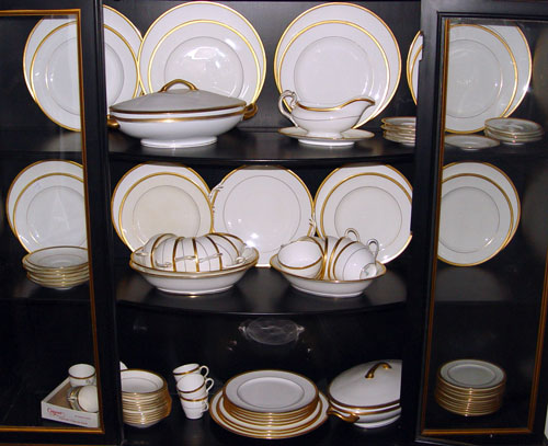 Appraisal: ROYAL DOULTON GOLD RIM FINE CHINA pieces to include dinner