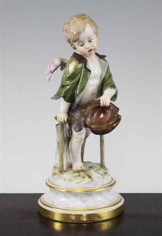 Appraisal: A Meissen porcelain figure of Cupid as a beggar modelled