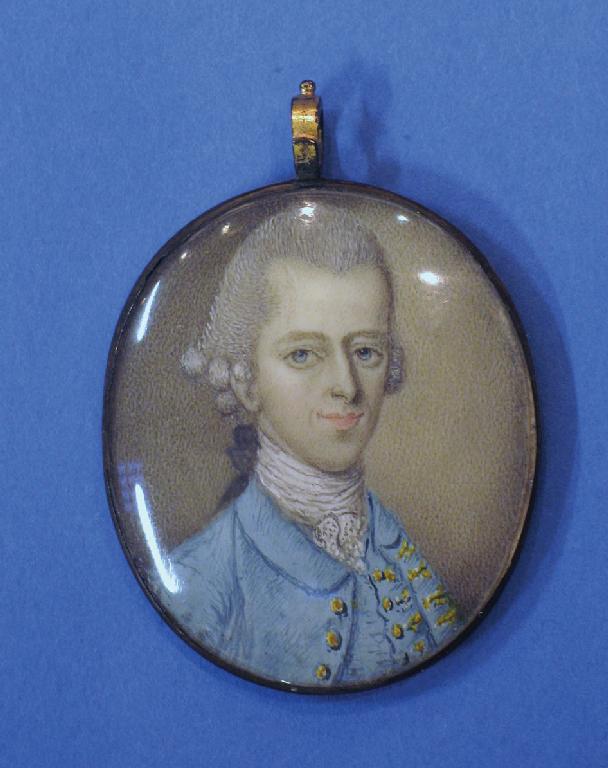 Appraisal: ENGLISH SCHOOL late th century A portrait miniature of a