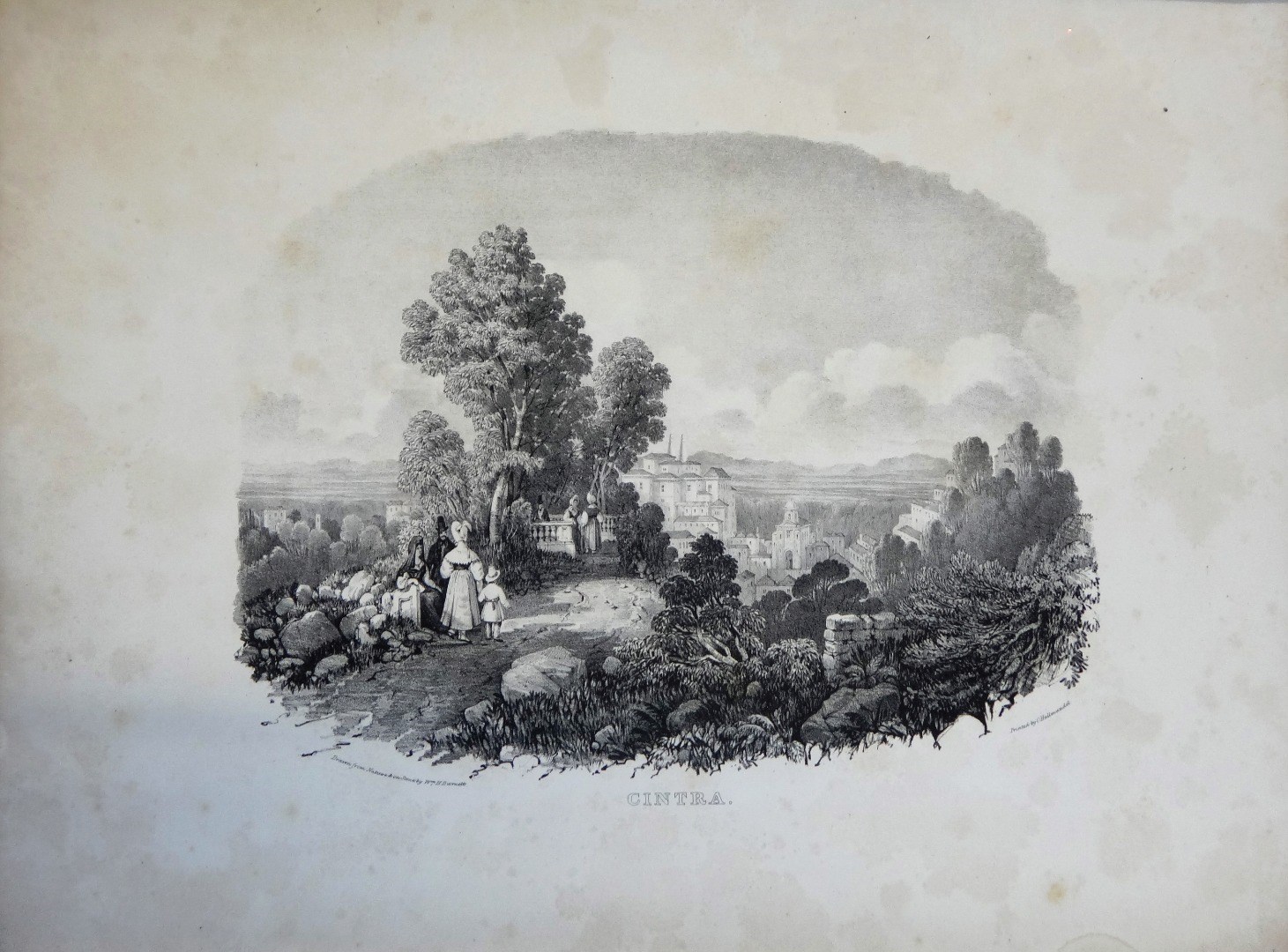 Appraisal: BURNETT W H Views of Cintra dedication leaf lithographed plates