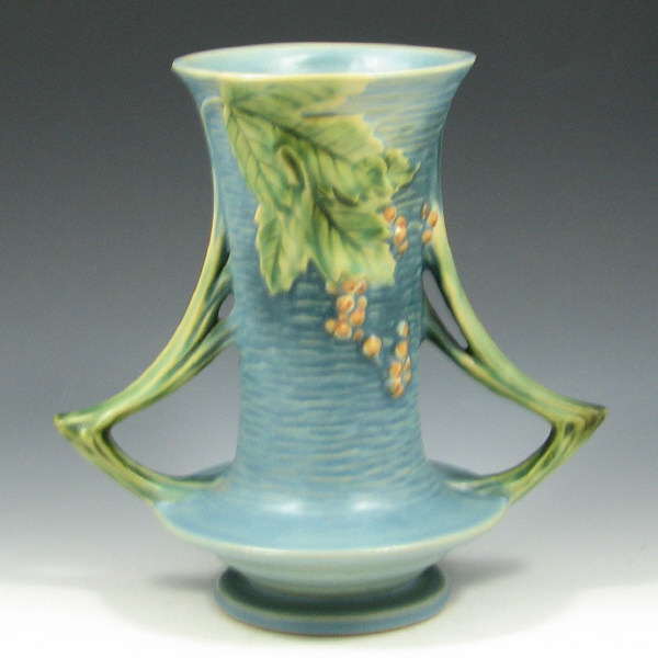 Appraisal: Roseville Bushberry - Vase - Mint Roseville Bushberry vase in